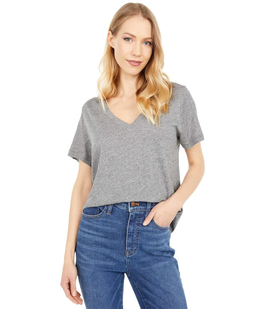 商品Madewell|Whisper Cotton V-Neck Tee,价格¥149,第1张图片