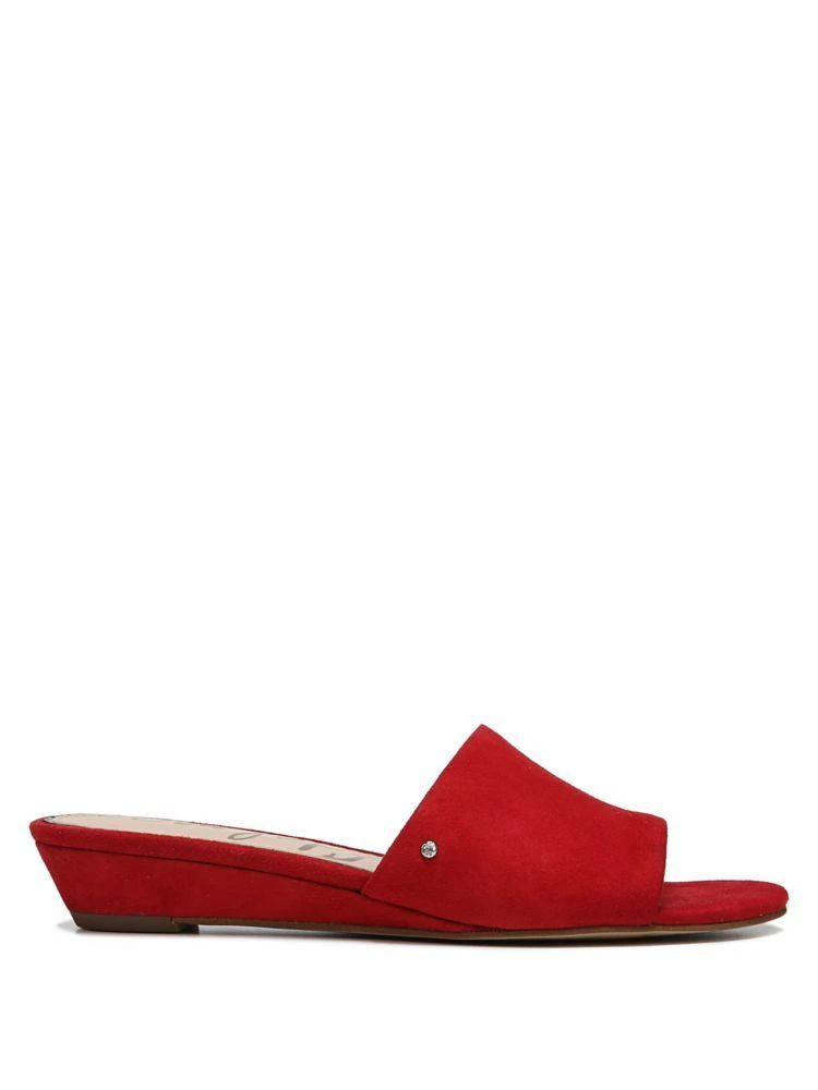 商品Sam Edelman|Liliana Suede Demi-Wedge Slides,价格¥408,第5张图片详细描述