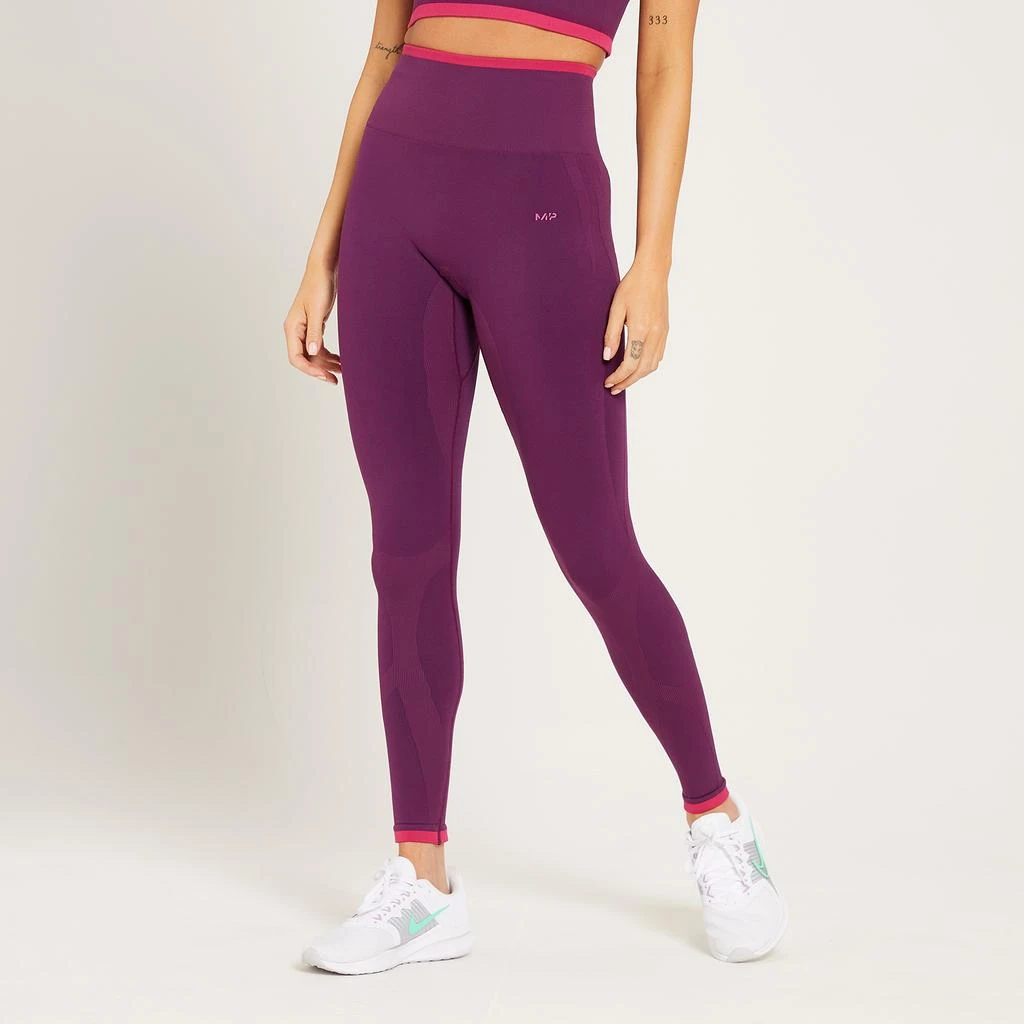 商品Myprotein|MP Women's Adapt Seamless Leggings - Dark Purple,价格¥370,第1张图片