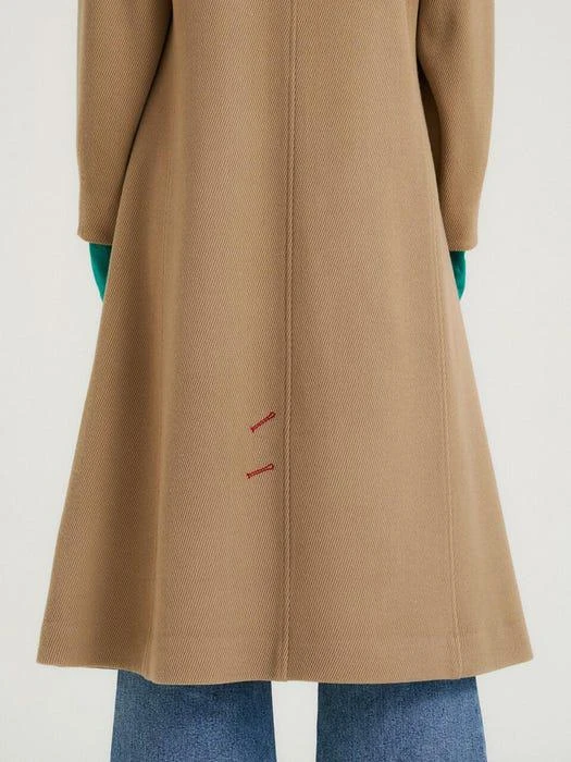 商品OVERDUEFLAIR|Avant-garde Flare Coat Warm Beige,价格¥3044,第4张图片详细描述