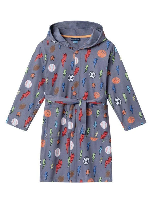 商品Andy & Evan|Little Boy's & Boy's Print Jersey Knit Robe,价格¥280,第1张图片