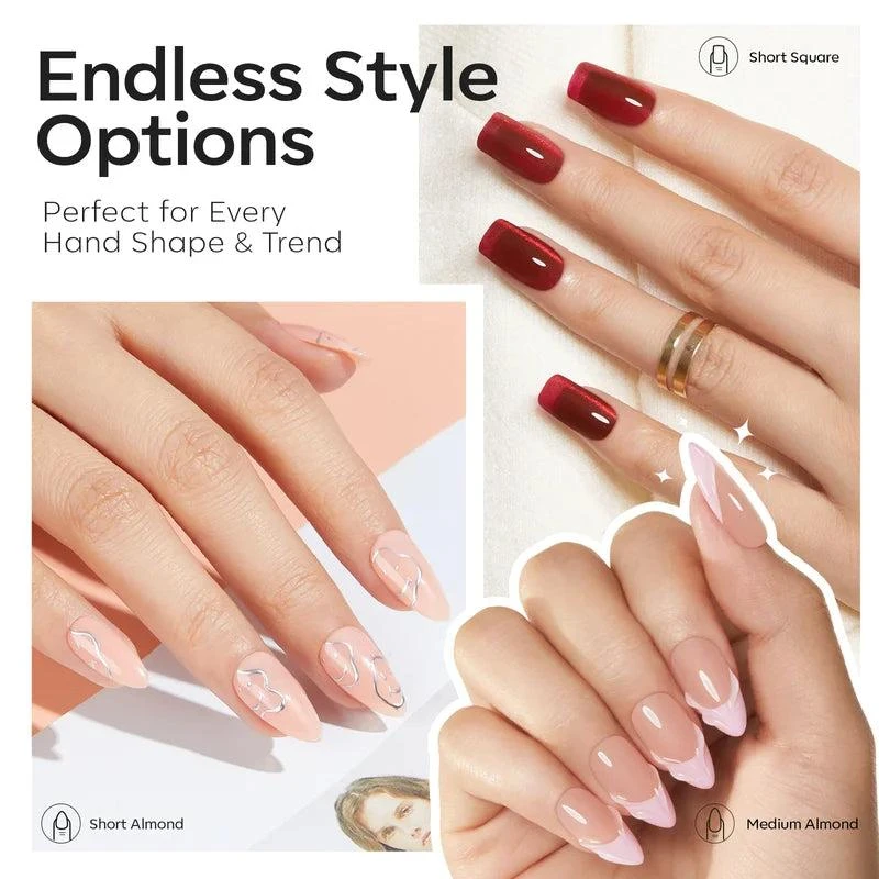 商品[国内直发] MODELONES|Almond&Square Soft Nail Tips,价格¥118,第2张图片详细描述