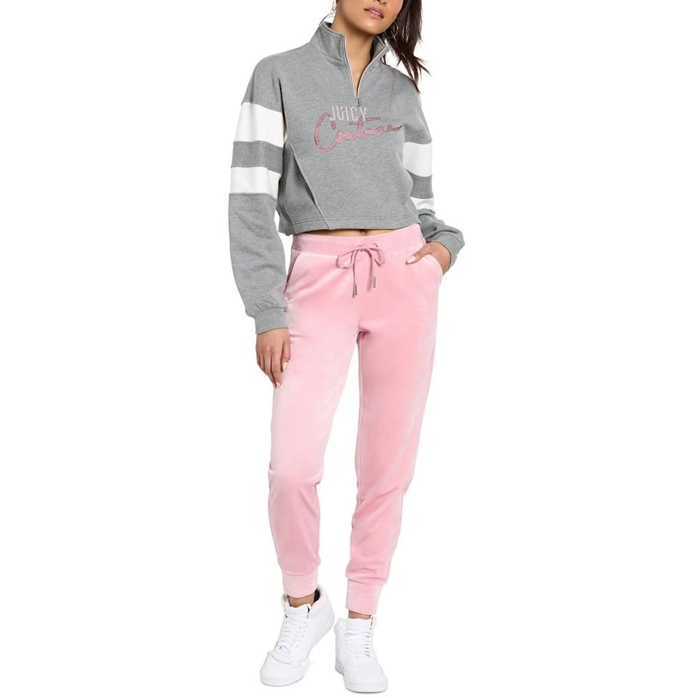 商品Juicy Couture|Women's Velour Drawstring-Waist Bling Joggers,价格¥447,第4张图片详细描述