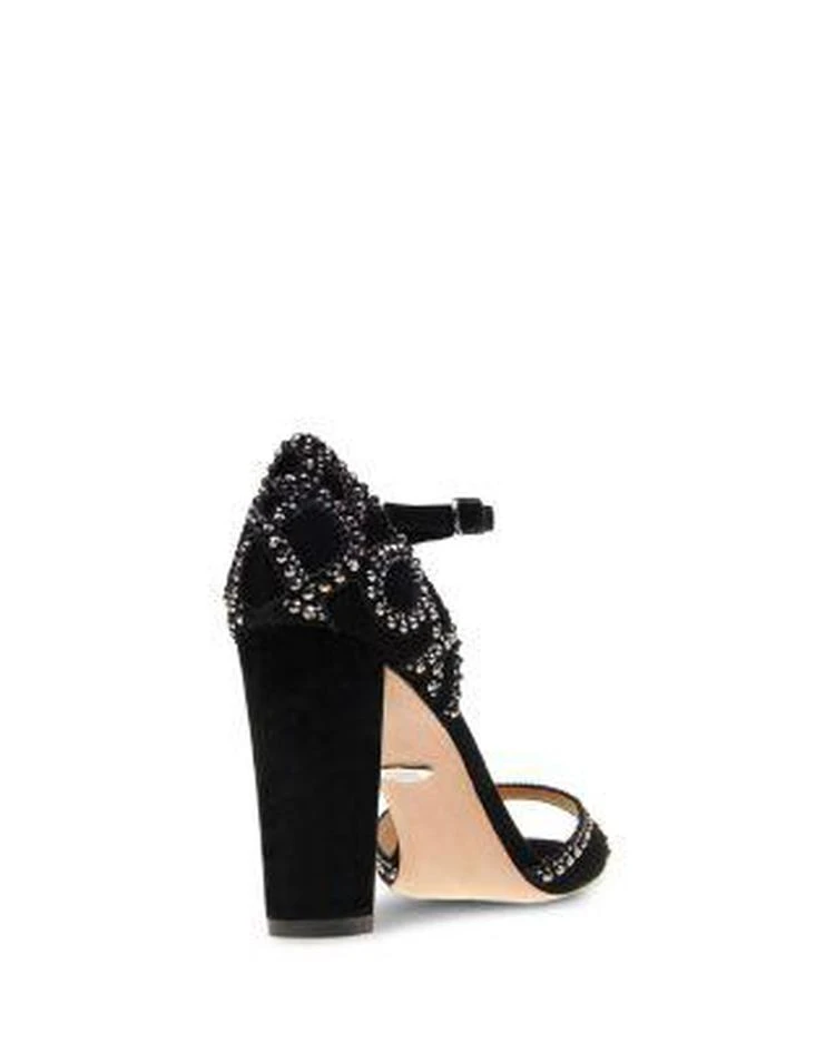 商品Badgley Mischka|Kelly Embellished Suede High-Heel Sandals,价格¥1322,第4张图片详细描述