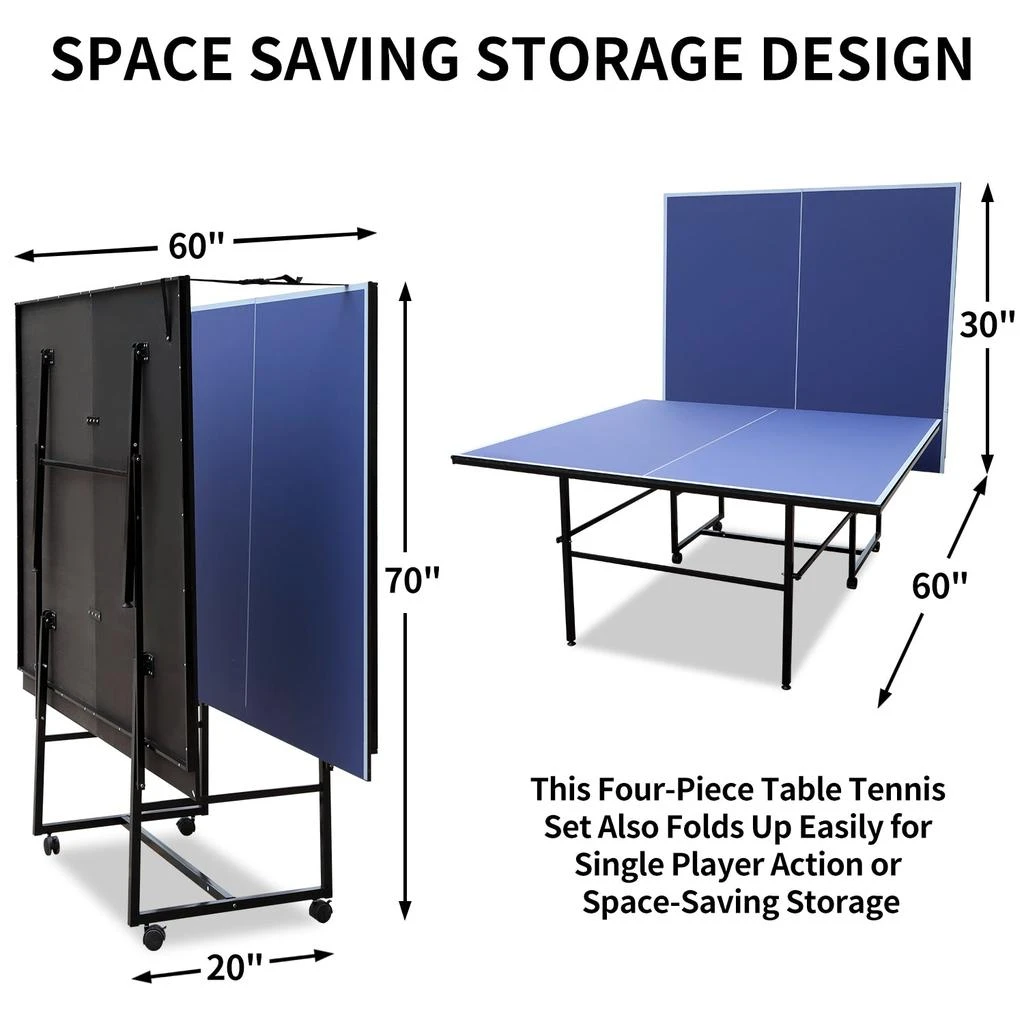 商品Streamdale Furniture|Streamdale Professional Table Tennis Table Tournament Quality,价格¥4624,第4张图片详细描述