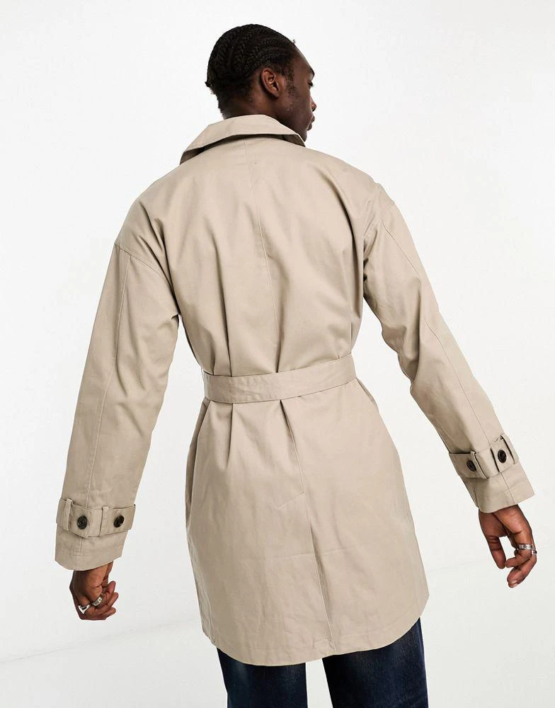 商品ADPT|ADPT oversized trench coat in beige,价格¥520,第4张图片详细描述