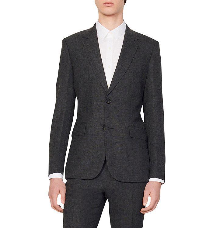 商品Sandro|Legacy Gray Suit Jacket,价格¥4396,第7张图片详细描述