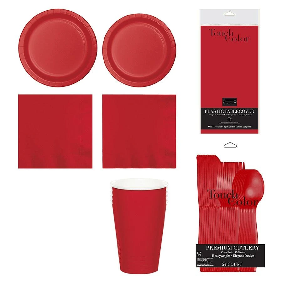 商品Creative Converting|Classic Red Party Supplies Kit,价格¥340,第2张图片详细描述