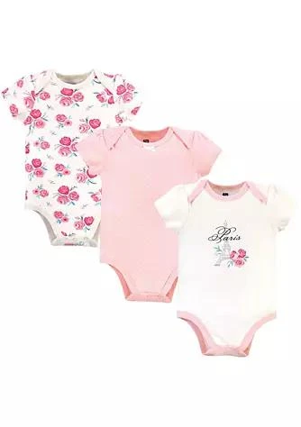商品Hudson|Baby Hudson Baby Infant Girl Cotton Bodysuits 3Pk Paris,价格¥119,第1张图片