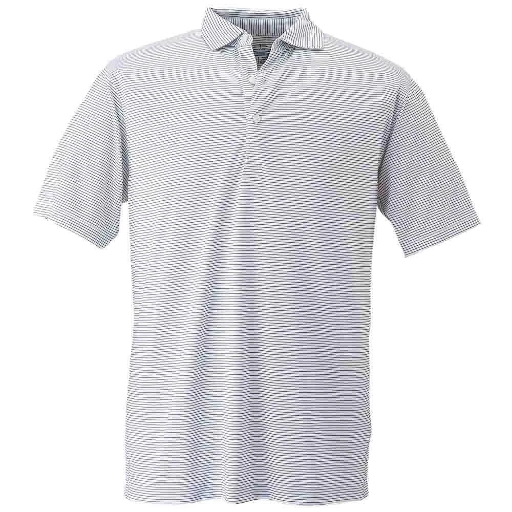 商品Page & Tuttle|Two Color Feedstripe Short Sleeve Polo Shirt,价格¥366,第1张图片