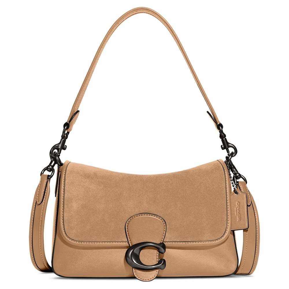 商品Coach|Suede Soft Tabby Shoulder Bag with Convertible Straps,价格¥3402,第1张图片