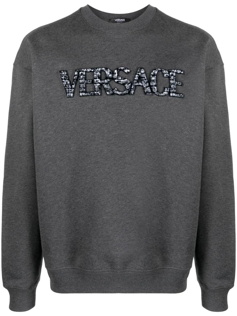 商品Versace|Versace `Versace Embroidery` Sweatshirt,价格¥2927,第1张图片