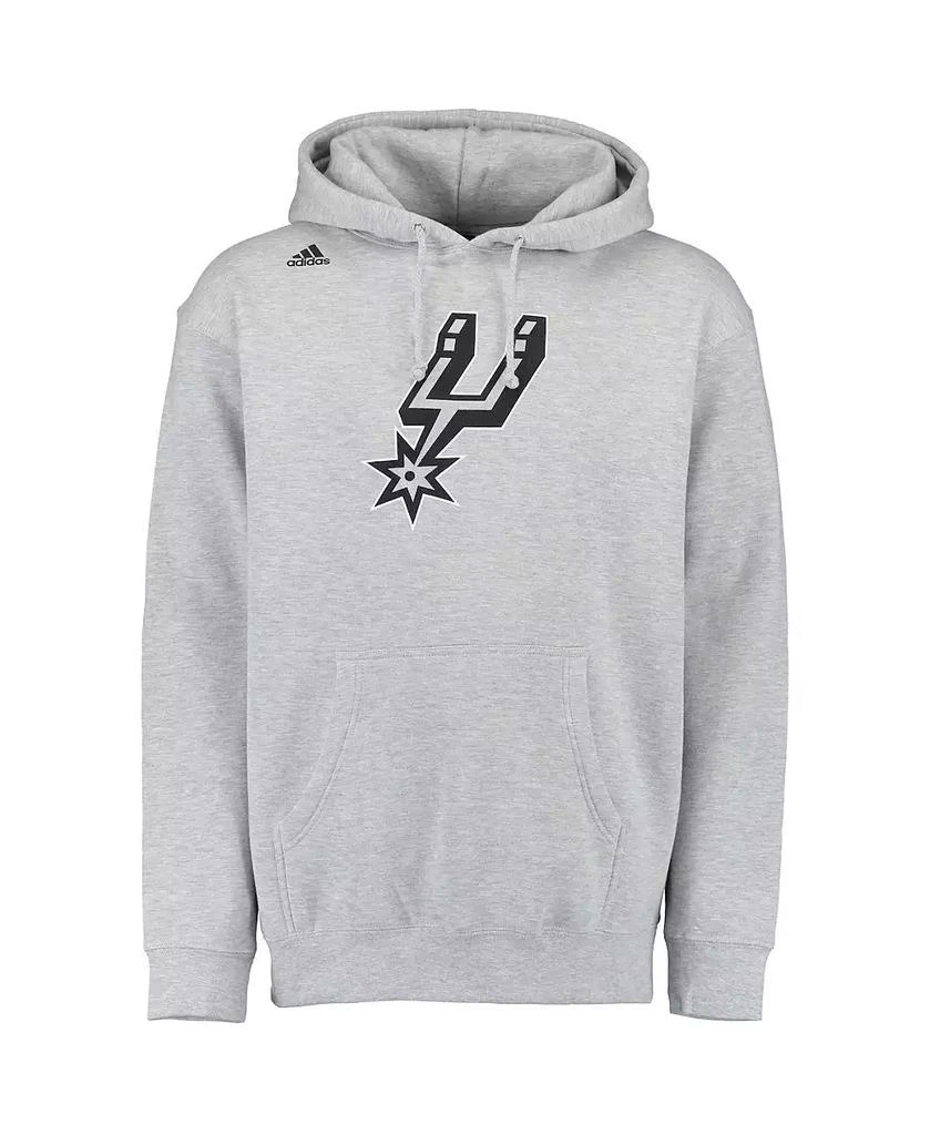 商品Adidas|Men's LaMarcus Aldridge Gray San Antonio Spurs Name and Number Pullover Hoodie,价格¥526,第3张图片详细描述