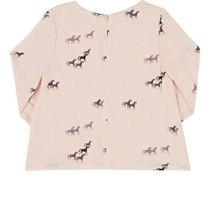 商品Chloé|Horse-Print Twill Blouse,价格¥796,第2张图片详细描述