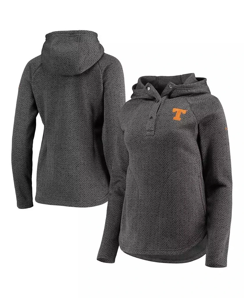 商品Columbia|Women's Charcoal Texas Longhorns Darling Days Raglan Fleece Pullover Hoodie,价格¥449,第1张图片