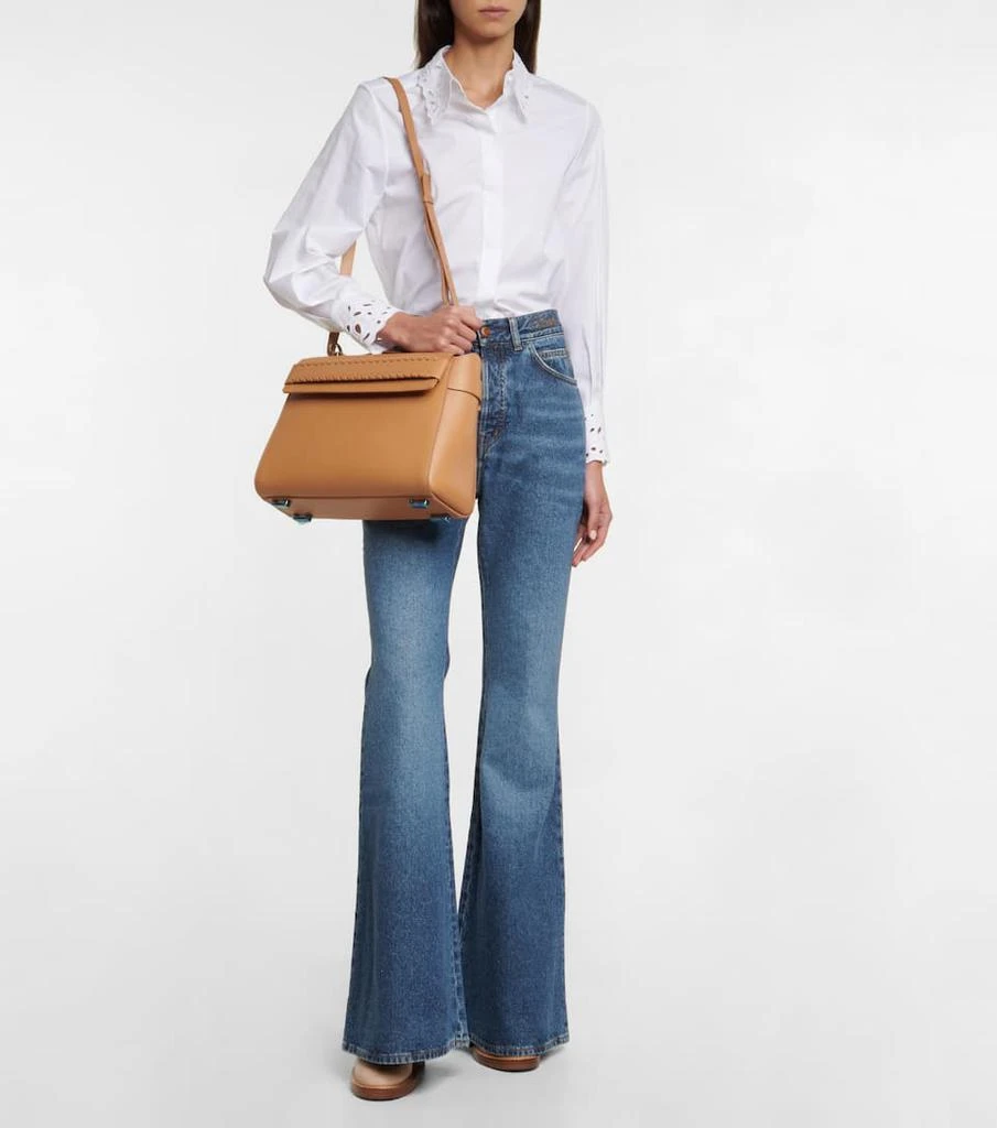 商品Chloé|Nacha leather shoulder bag,价格¥22841,第5张图片详细描述