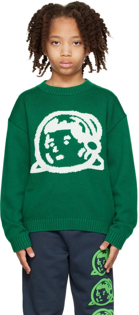 商品Billionaire Boys Club|Kids Green Intarsia Sweater,价格¥416,第1张图片