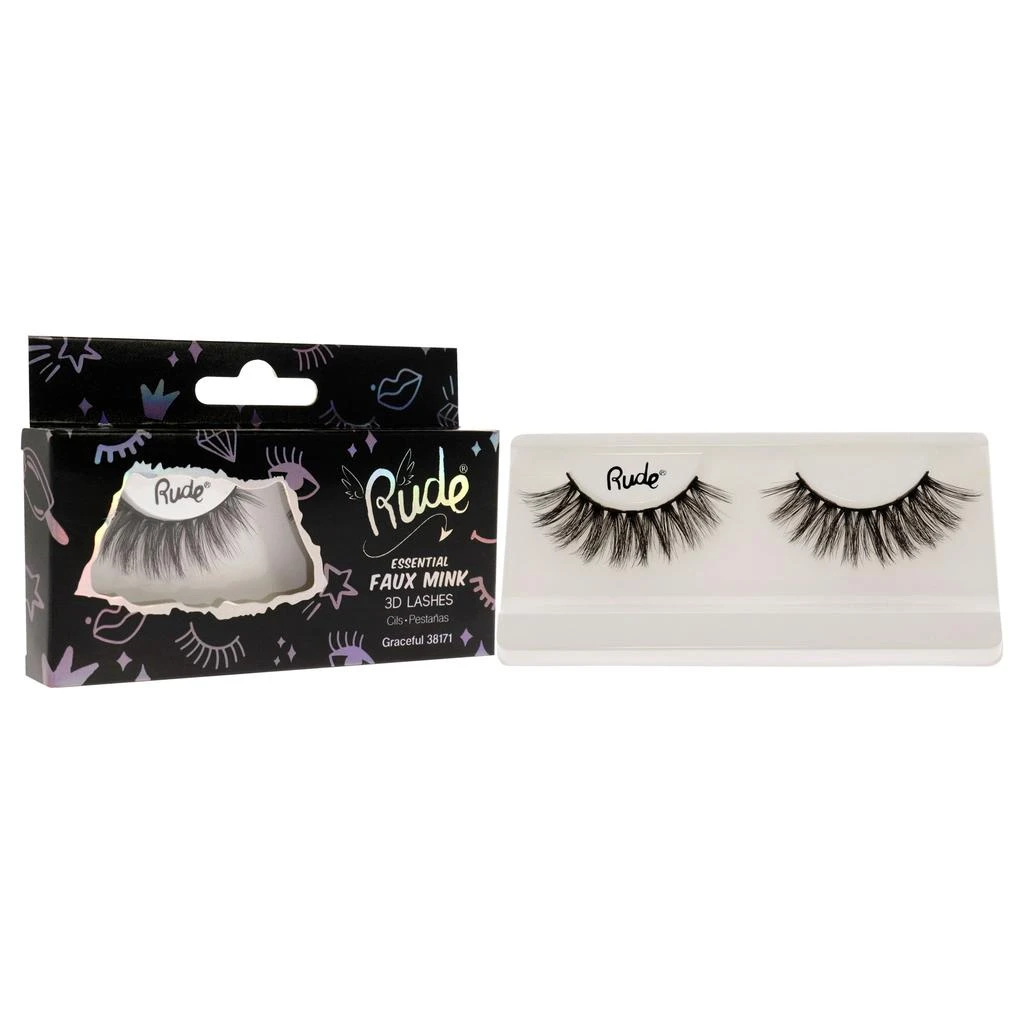 商品Rude Cosmetics|Essential Faux Mink 3D Lashes - Graceful by  for Women - 1 Pc Pair,价格¥101,第2张图片详细描述