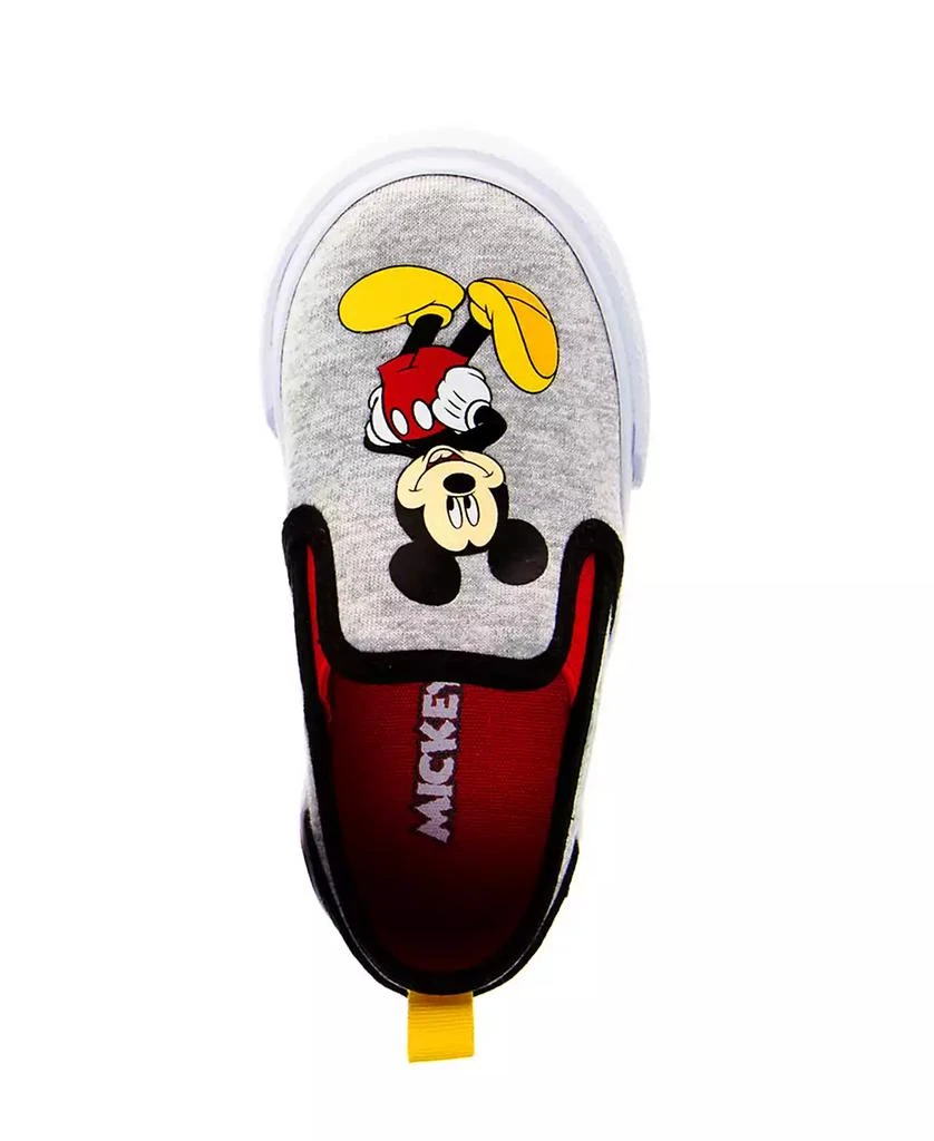 商品Disney|Little Boys Mickey Mouse Slip On Canvas Sneakers,价格¥262,第4张图片详细描述