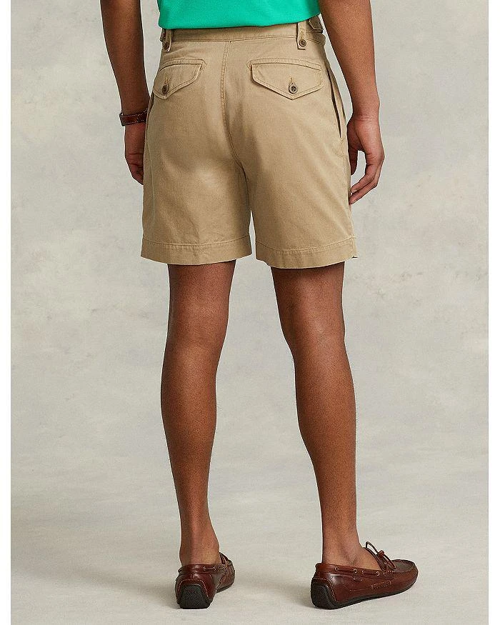 商品Ralph Lauren|7-Inch Relaxed Fit Pleated Twill Shorts,价格¥374,第3张图片详细描述