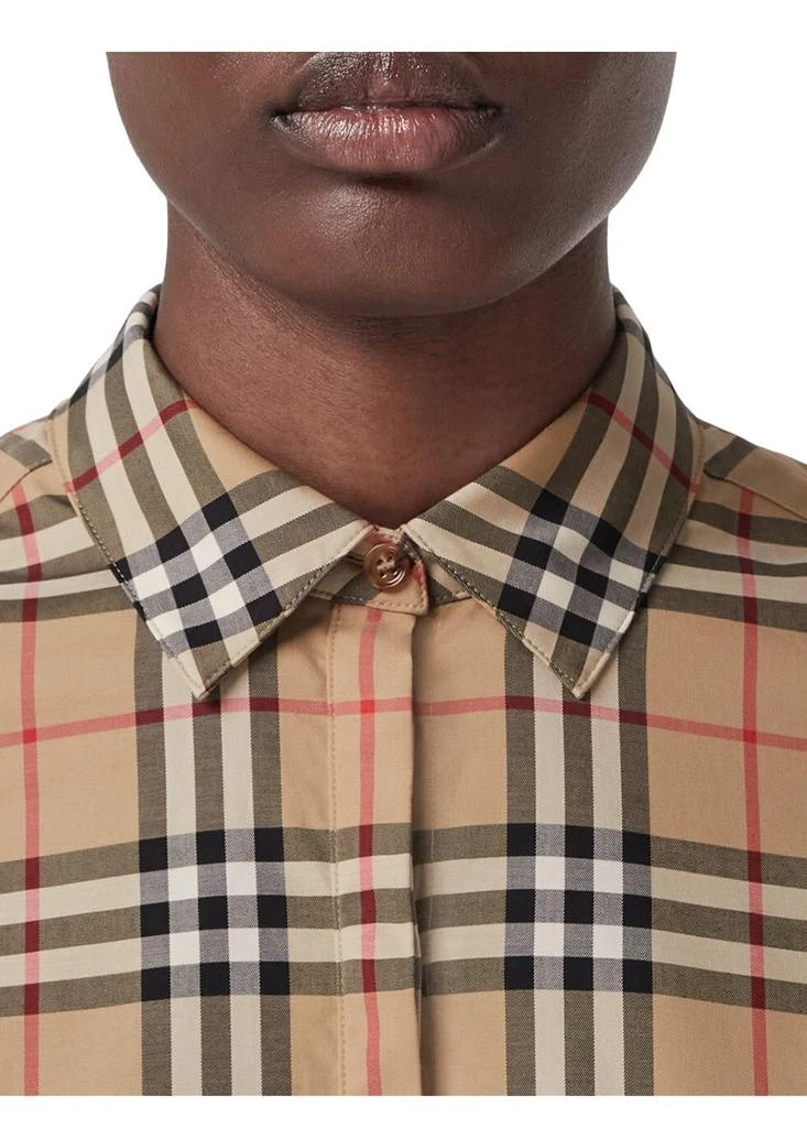 商品Burberry|Vintage check stretch cotton twill shirt,价格¥4623,第2张图片详细描述