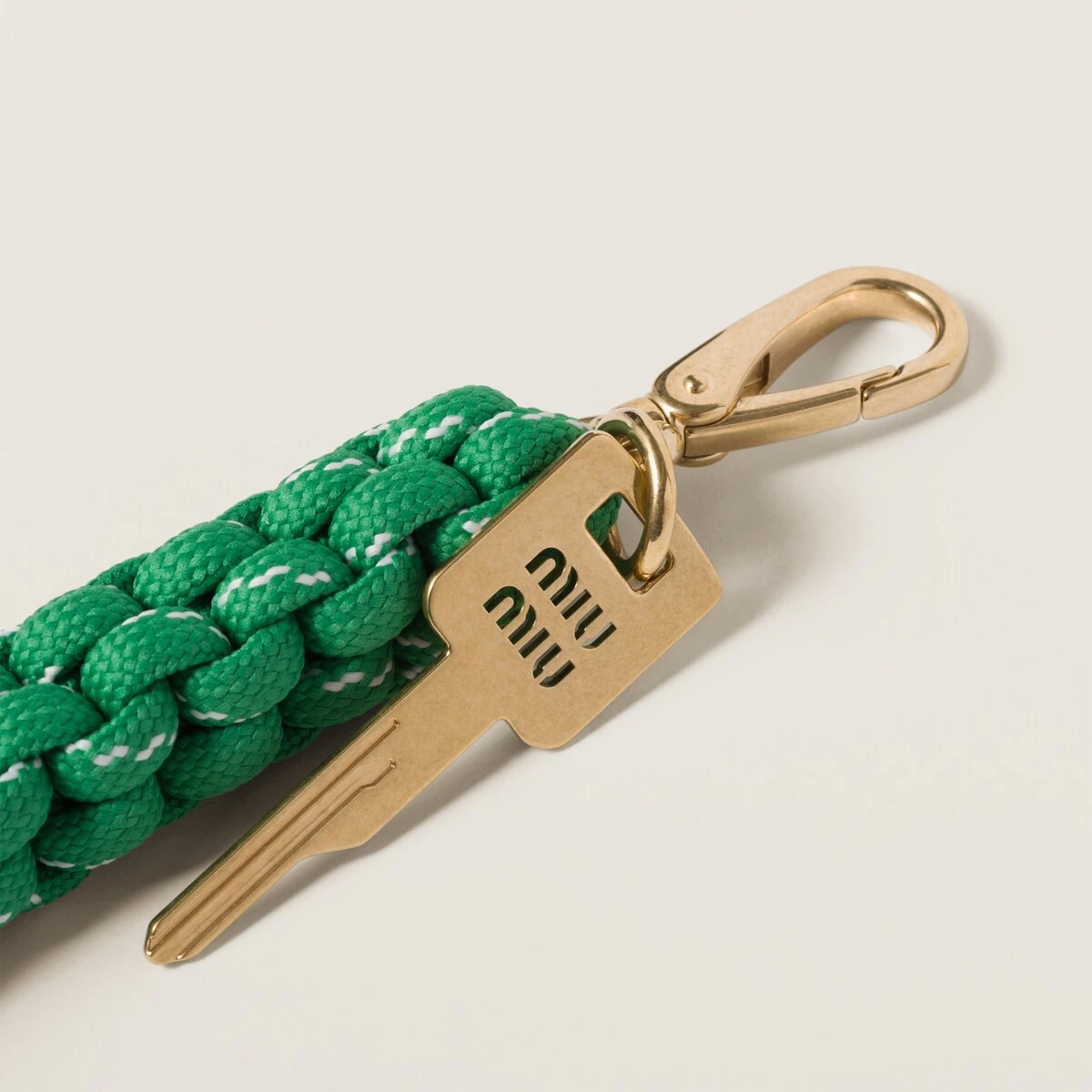 【预售】 缪缪 25春夏 女士 钥匙扣 Accessoire en cordon et nylon 5TT209_3L74_F077U  商品