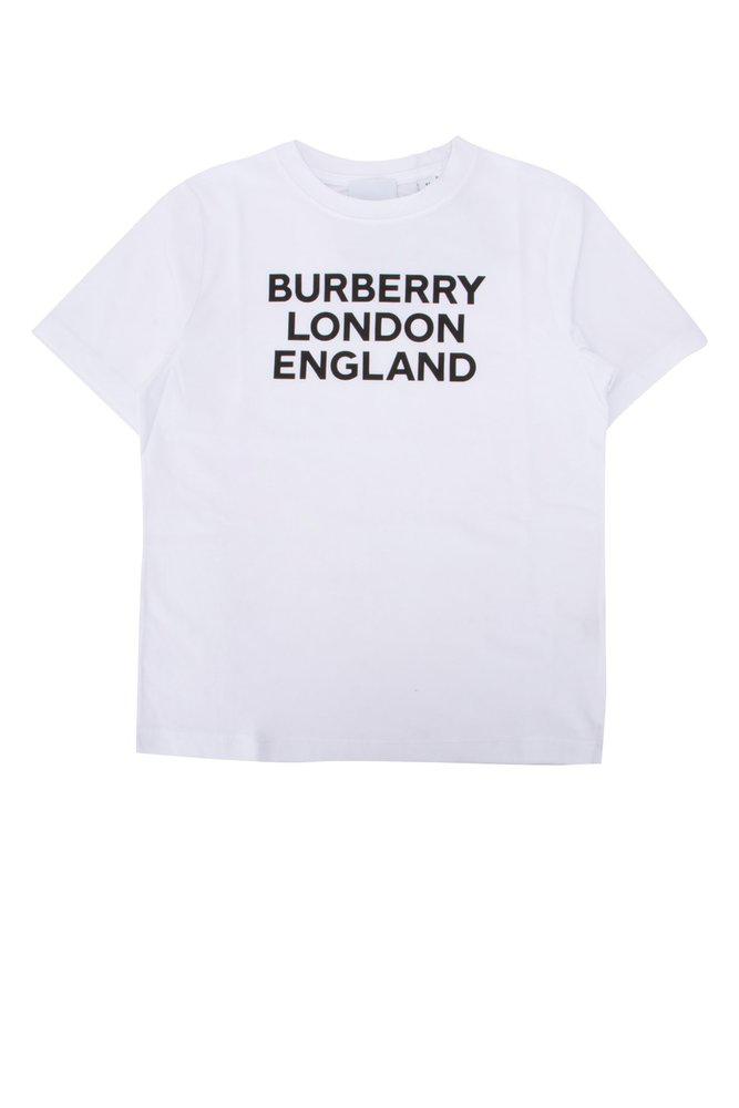 Burberry Kids Logo Printed Crewneck T-Shirt商品第1张图片规格展示