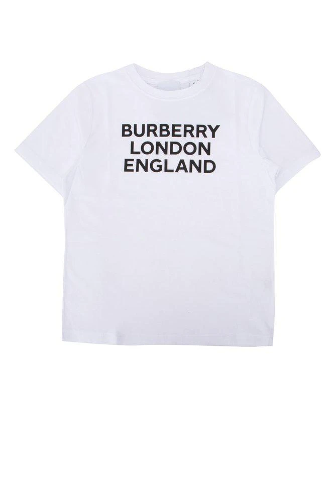 商品Burberry|Burberry Kids Logo Printed Crewneck T-Shirt,价格¥629,第1张图片