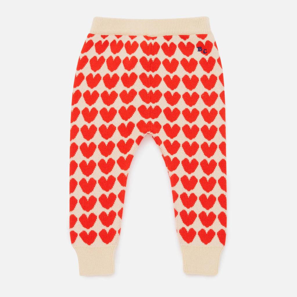 BoBo Choses Baby’s Knitted Heart Jacquard Cotton Trousers商品第1张图片规格展示