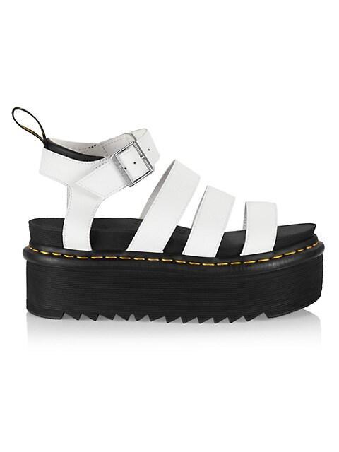 商品Dr. Martens|Blaire Quad Platform Ankle-Strap Sandals,价格¥813,第1张图片