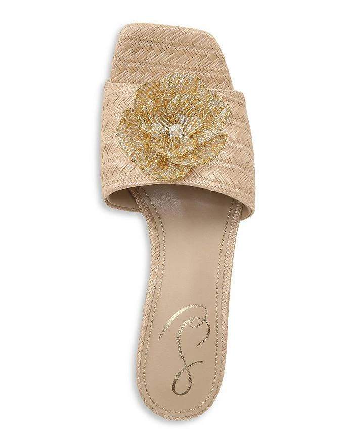 商品Sam Edelman|Women's Winsley Square Toe Beaded Flower Block Heel Sandals,价格¥1108,第3张图片详细描述