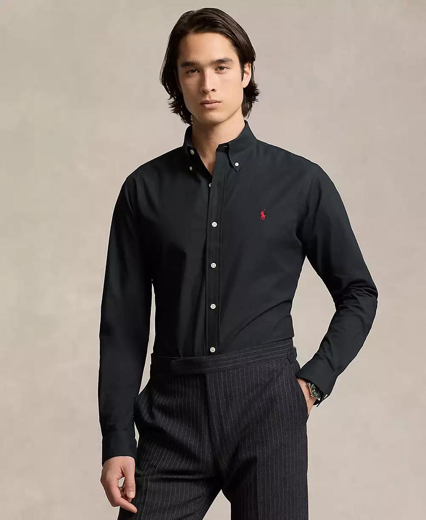 Camisa masculina clássica de popelina elástica image 2