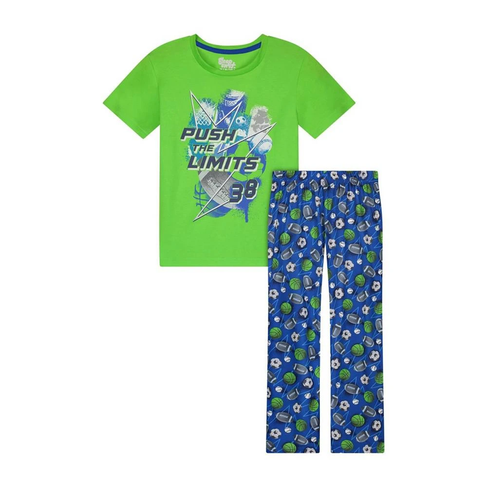 商品Sleep On It|Big Boys T-shirt and Pants Pajama Set, 2 Piece,价格¥97,第1张图片