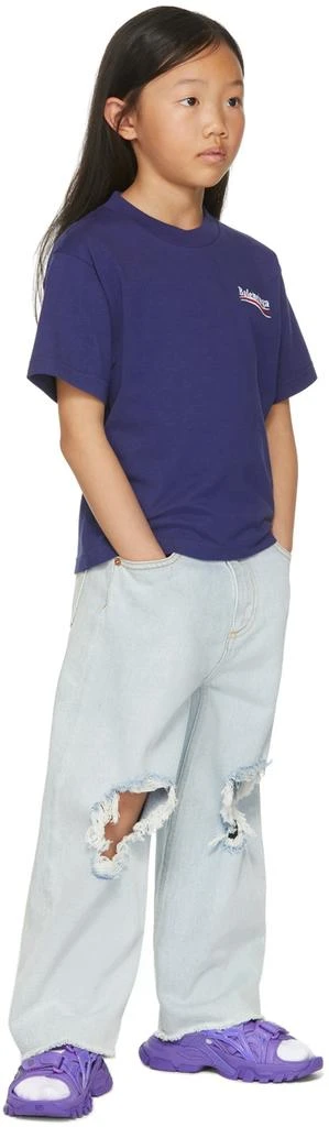 商品Balenciaga|Kids Blue Political Campaign T-Shirt,价格¥1648,第4张图片详细描述