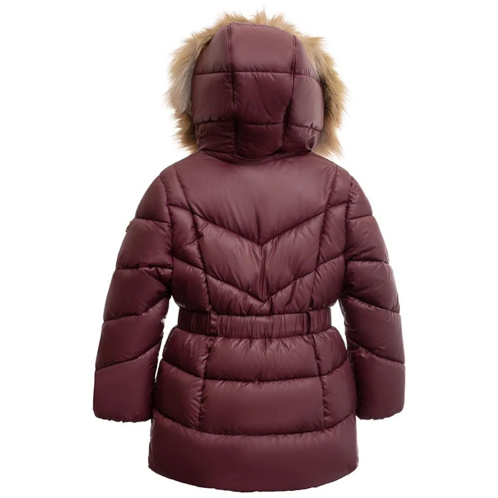 商品Michael Kors|Toddler and Little Girls Heavy Weight Belted Jacket,价格¥382,第2张图片详细描述