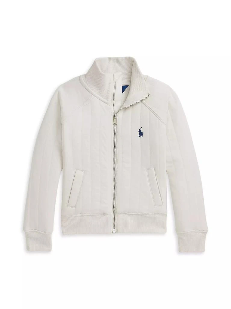 商品Ralph Lauren|Little Girl's & Girl's Jacquard Quilted Zip Jacket,价格¥599,第1张图片