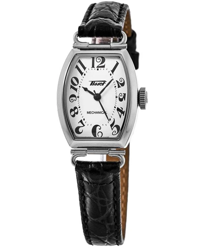 商品Tissot|Tissot Heritage Porto Mechanical White Dial Leather Strap Women's Watch T128.161.16.012.00,价格¥4267,第1张图片