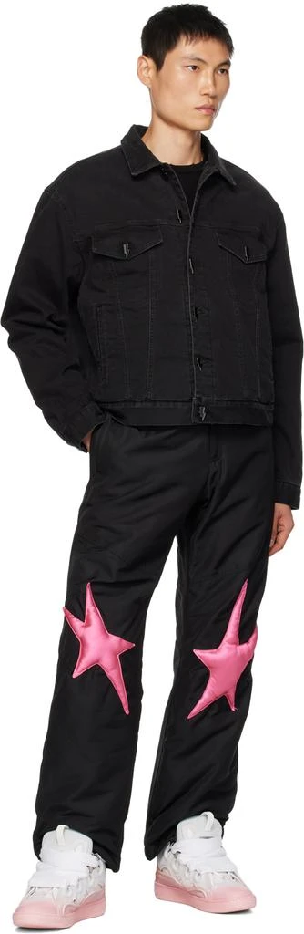 商品Members of the Rage|Black Padded Denim Jacket,价格¥2786,第4张图片详细描述
