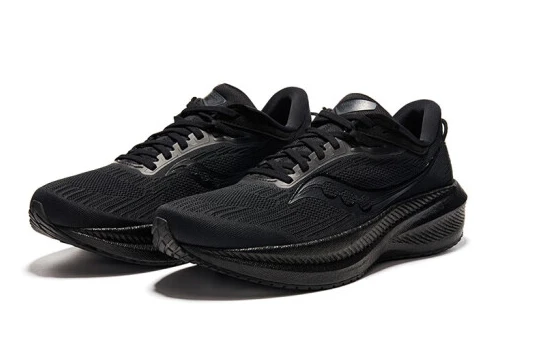 商品[国内直发] Saucony|Saucony Triumph 21 胜利 轻便舒适马拉松 低帮 训练跑步鞋 男款 黑色,价格¥878,第3张图片详细描述