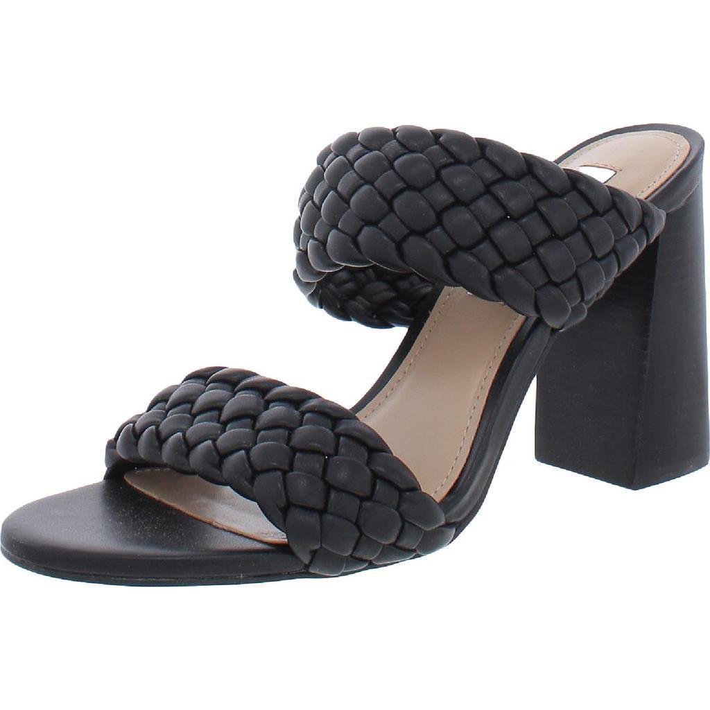 商品Steve Madden|Steve Madden Womens Tielo Faux Leather Slip On Heels,价格¥651,第1张图片