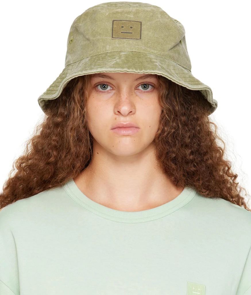 商品Acne Studios|Khaki Patch Bucket Hat,价格¥1382,第1张图片