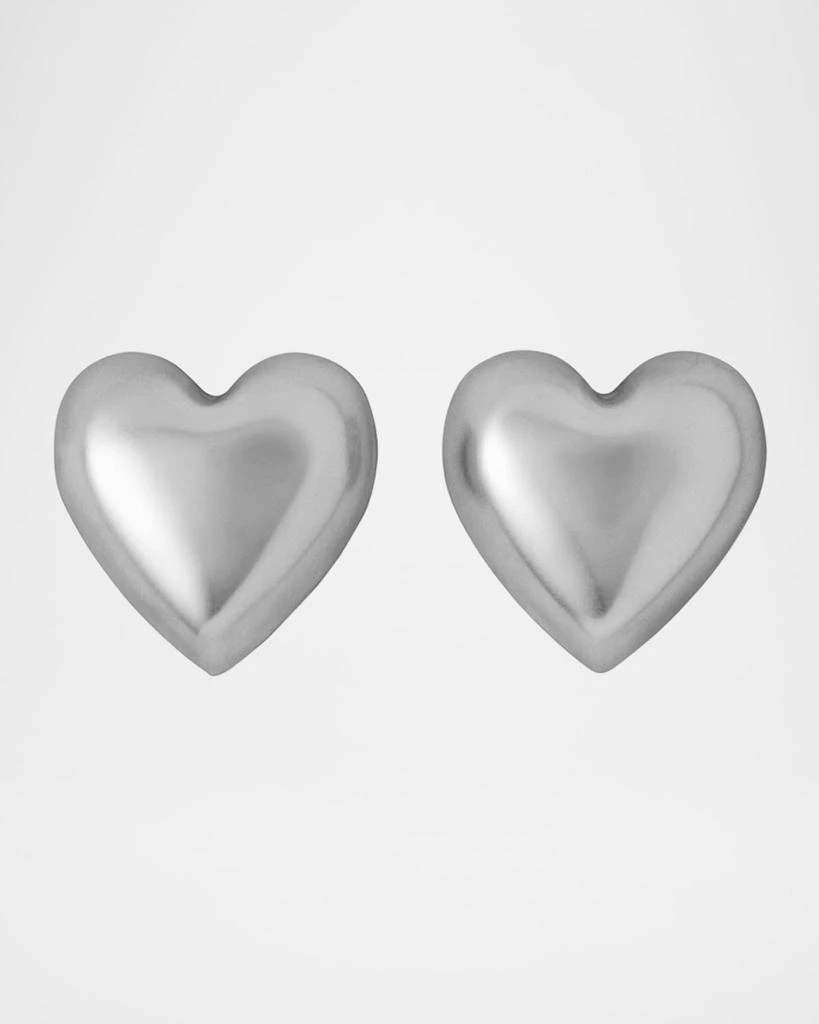 商品Roxanne Assoulin|The Puffy Heart Silver Stud Earrings,价格¥664,第1张图片