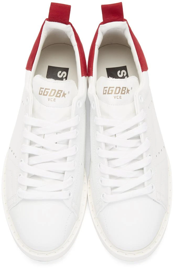 商品Golden Goose|White & Red Starter Sneakers,价格¥1917,第5张图片详细描述