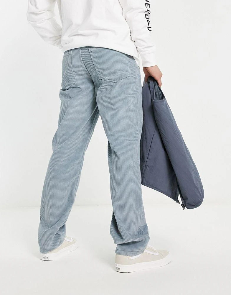商品ASOS|ASOS DESIGN regular jeans in pale blue corduroy,价格¥346,第2张图片详细描述