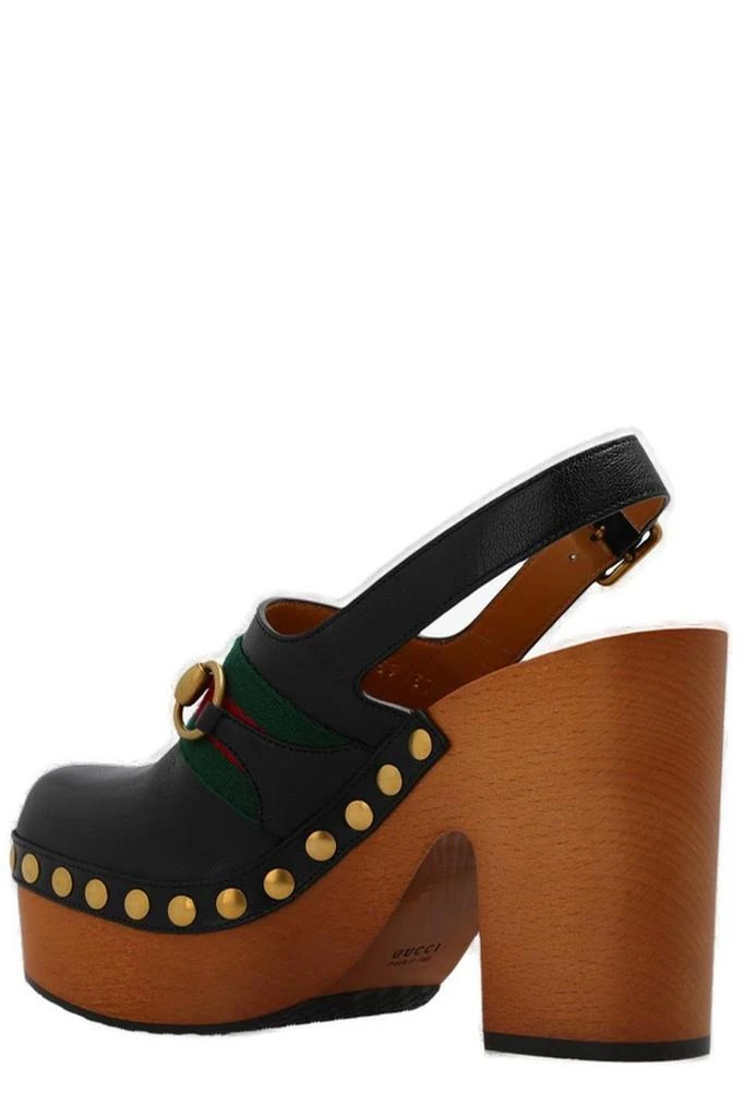 商品Gucci|Gucci Stud Embellished Heeled Clogs,价格¥6899,第3张图片详细描述
