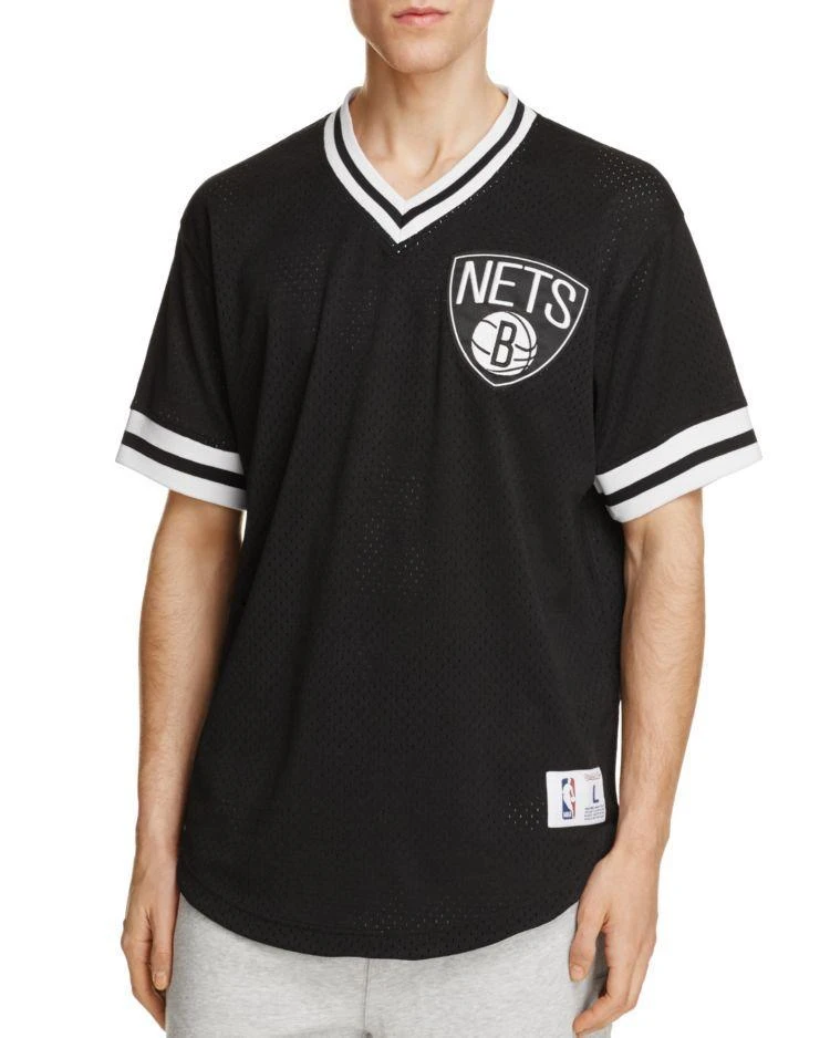 商品Mitchell & Ness|Brooklyn Nets Mesh NBA Shooting Shirt,价格¥171,第1张图片