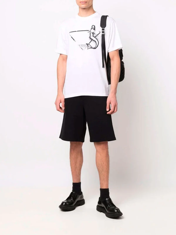 商品Prada|PRADA 男士黑色棉质短裤 UJP188-1ZX4-F0002,价格¥4340,第1张图片
