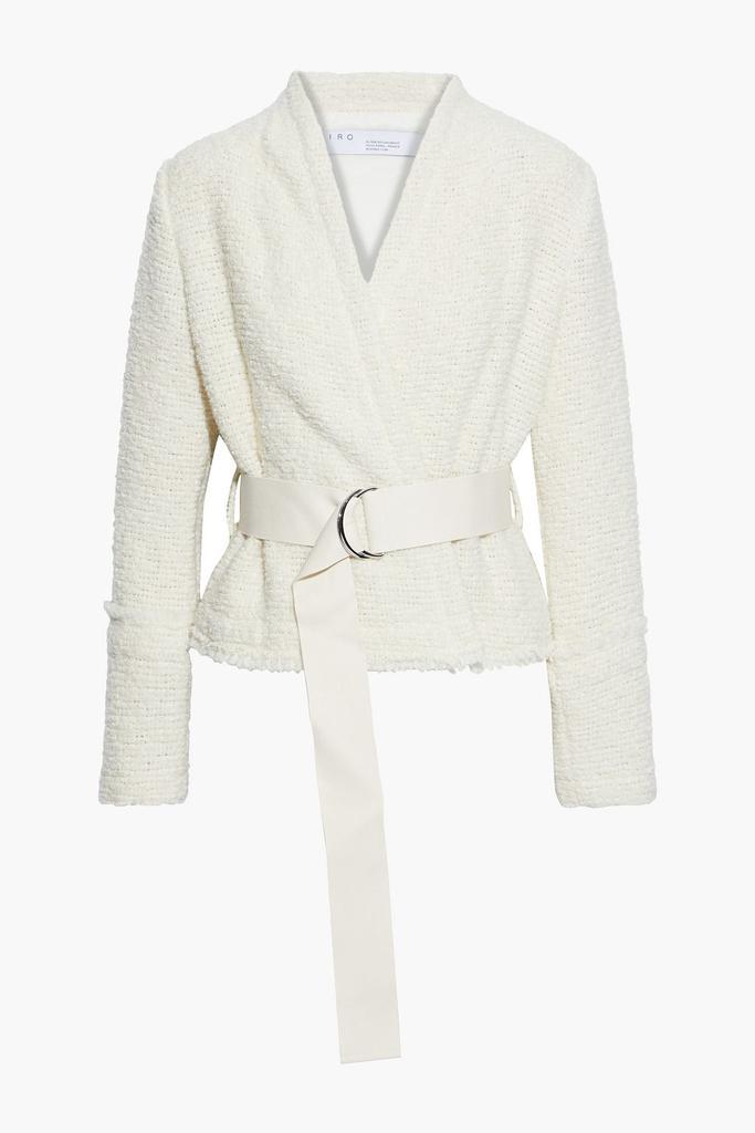 商品IRO|Vipeana belted boucle-knit wrap jacket,价格¥1735,第1张图片