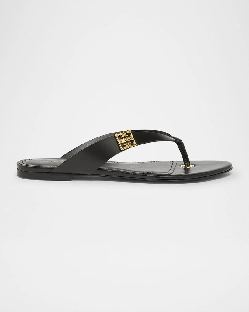 商品Givenchy|4G Liquid Leather Thong Sandals,价格¥3680,第1张图片