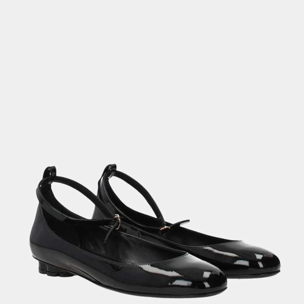 商品Salvatore Ferragamo|Salvatore Ferragamo Black Patent-Leather Cefalu Ballet Flats Size US 9.5 EU 40,价格¥4602,第3张图片详细描述